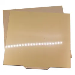 Lámina flexible de acero con PEI por ambas caras de 235 × 235 mm