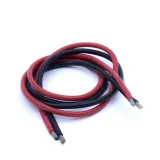 Pareja de cables flexibles 12 AWG para fuente y electrónica – 70 cm