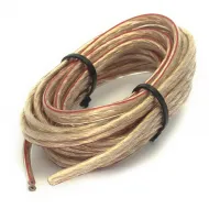 Cable bipolar flexible 2 × 1 mm² transparente con conductor identificado – venta por metro