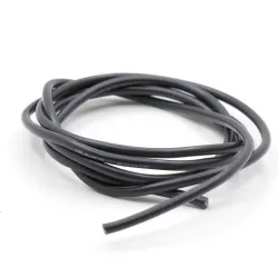 Cable flexible de silicona 16 AWG negro – cobre estañado, 1 m