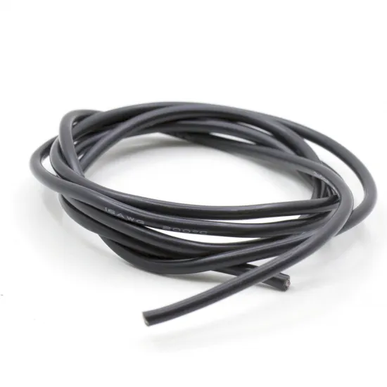 Cable flexible de silicona 16 AWG negro – cobre estañado, 1 m