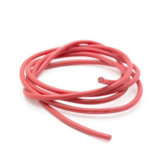 Cable flexible de silicona 16 AWG rojo – cobre estañado, 1 m