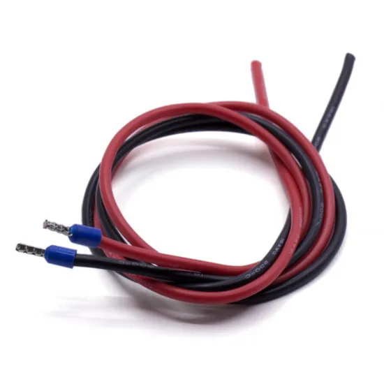 Pareja de cables flexibles 16 AWG para cama caliente – 50 cm con terminales