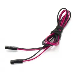 Cable Dupont 2 pines Hembra-Hembra 70 cm | Paso 2,54 mm
