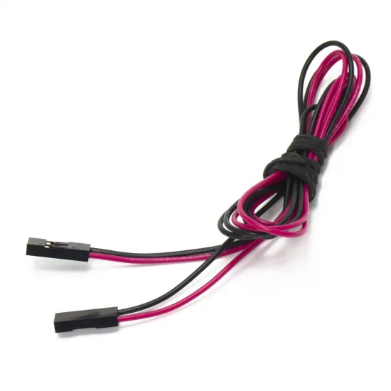 Cable Dupont 2 pines Hembra-Hembra 70 cm | Paso 2,54 mm