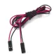 Cable Dupont 2 pines Hembra-Hembra 70 cm | Paso 2,54 mm