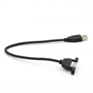 Cable extensor USB 2.0 Tipo A macho a hembra de panel – 30 cm