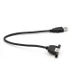Cable extensor USB 2.0 Tipo A macho a hembra de panel – 30 cm