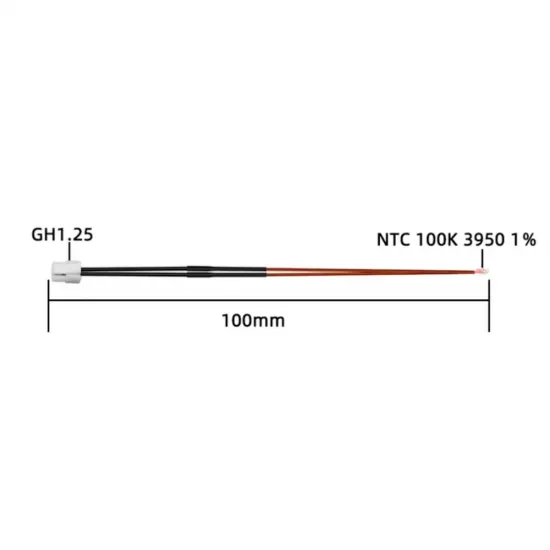 Termistor 104NT-4 Fresa 3D con cable de 100 mm y conector GH1.25