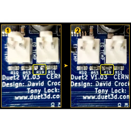 Sensor de temperatura PT1000 Trianglelab encapsulado de 3 × 15 mm hasta 450 °C