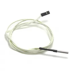 Termistor NTC 100K Beta 3950 encapsulado de 3 mm con cable de 1 m y conector Dupont