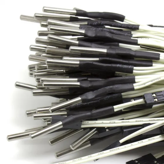 Termistor NTC 100K Beta 3950 encapsulado de 3 mm con cable de 1 m y conector Dupont