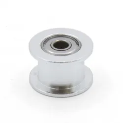 Polea loca lisa GT2 tamaño 16T con rodamiento para correa de 6 mm, DI 3 mm