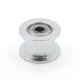 Polea loca lisa GT2 tamaño 16T con rodamiento para correa de 6 mm, DI 3 mm