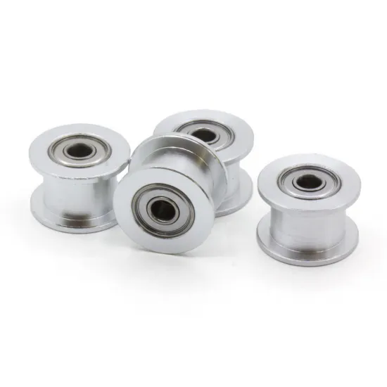 Polea loca lisa GT2 tamaño 16T con rodamiento para correa de 6 mm, DI 3 mm