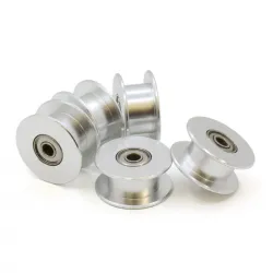 Polea loca lisa GT2 tamaño 20T con rodamiento para correa de 6 mm, DI 3 mm