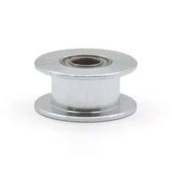 Polea loca lisa GT2 tamaño 20T con rodamiento para correa de 6 mm, DI 5 mm