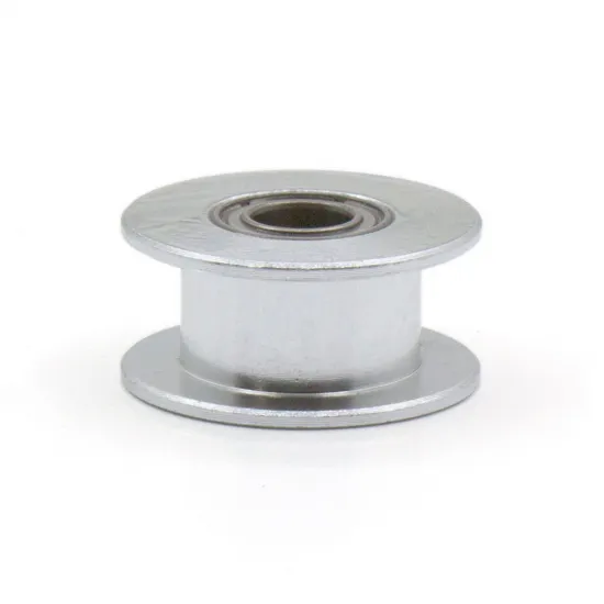Polea loca lisa GT2 tamaño 20T con rodamiento para correa de 6 mm, DI 5 mm