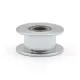 Polea loca lisa GT2 tamaño 20T con rodamiento para correa de 6 mm, DI 5 mm