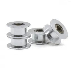 Polea loca lisa GT2 tamaño 20T con rodamiento para correa de 6 mm, DI 5 mm