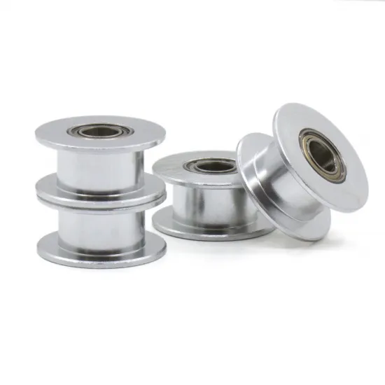 Polea loca lisa GT2 tamaño 20T con rodamiento para correa de 6 mm, DI 5 mm