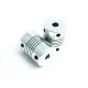 Acoplador flexible 5 mm a 5 mm para husillo del eje Z - Aluminio