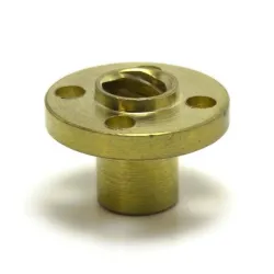 Tuerca T8×8 Brass con brida para husillo trapezoidal de 8 mm