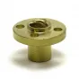 Imagen de Tuerca T8×8 Brass con brida para husillo trapezoidal de 8 mm