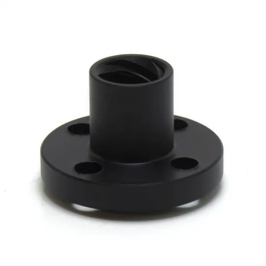 Husillo trapezoidal TR8×8 de Ø8 mm con tuerca de latón o POM – Longitud a elegir