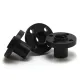 Tuerca POM T8×8 con brida para husillo trapezoidal de 8 mm
