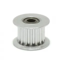 Polea loca dentada GT2 16T con rodamiento para correa de 6 mm, DI 3 mm