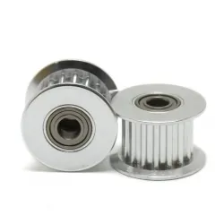Polea loca dentada GT2 16T con rodamiento para correa de 6 mm, DI 3 mm
