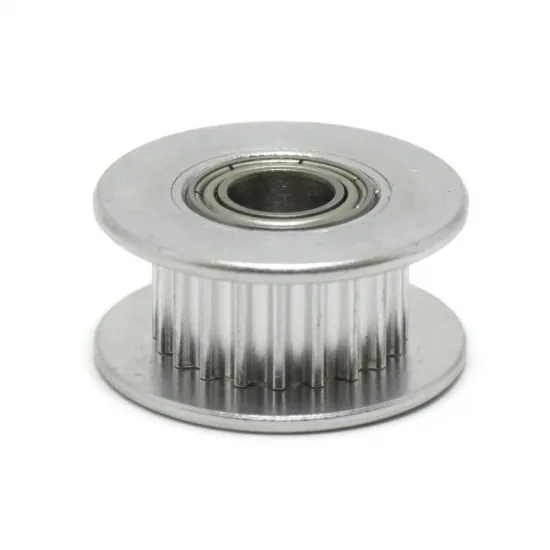 Polea loca dentada GT2 20T con rodamiento para correa de 6 mm, DI 5 mm