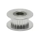 Polea loca dentada GT2 20T con rodamiento para correa de 6 mm, DI 5 mm