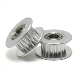 Polea loca dentada GT2 20T con rodamiento para correa de 6 mm, DI 5 mm