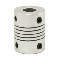Acoplador flexible 5 mm a 8 mm para husillo del eje Z - Aluminio
