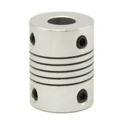 Acoplador flexible 5 mm a 8 mm para husillo del eje Z - Aluminio