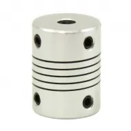 Acoplador flexible 5 mm a 5 mm para husillo del eje Z - Aluminio