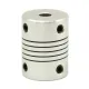 Acoplador flexible 5 mm a 5 mm para husillo del eje Z - Aluminio