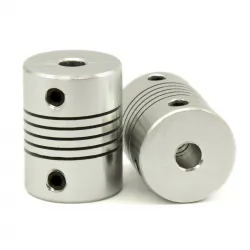 Acoplador flexible 5 mm a 5 mm para husillo del eje Z - Aluminio