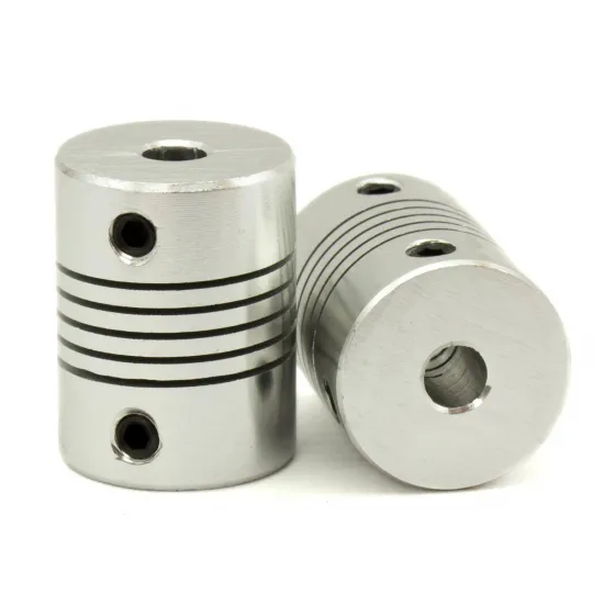 Acoplador flexible 5 mm a 5 mm para husillo del eje Z - Aluminio