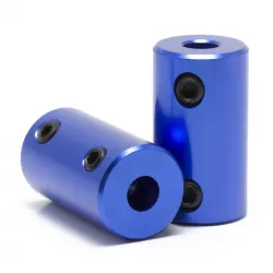 Acoplador rígido 5 mm a 5 mm de aluminio para eje y husillo