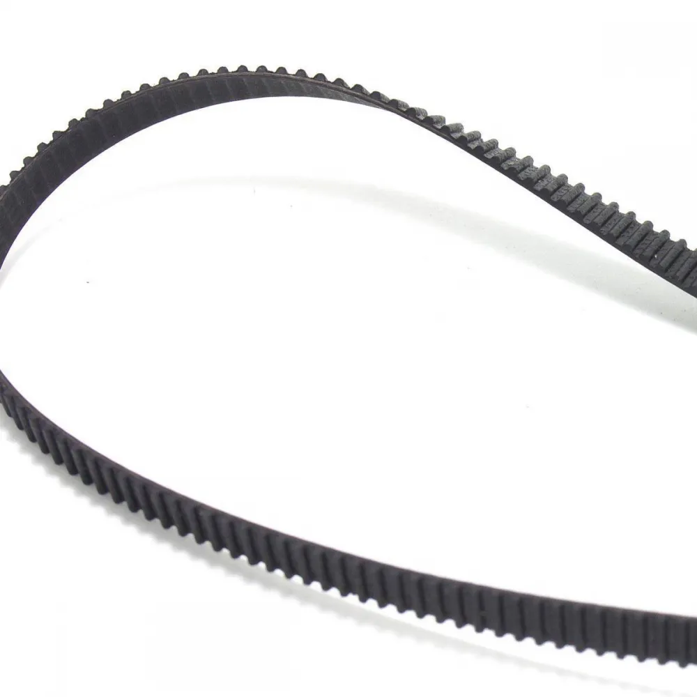 Detalle del perfil de la correa dentada GT2 estándar de 6 mm reforzada con fibra de vidrio