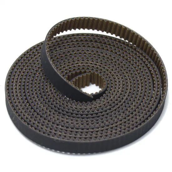 Correa dentada GT2 antidesgaste de 6 mm reforzada con fibra de vidrio, 1 m