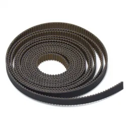 Correa dentada GT2 antidesgaste de 6 mm reforzada con fibra de vidrio, 1 m