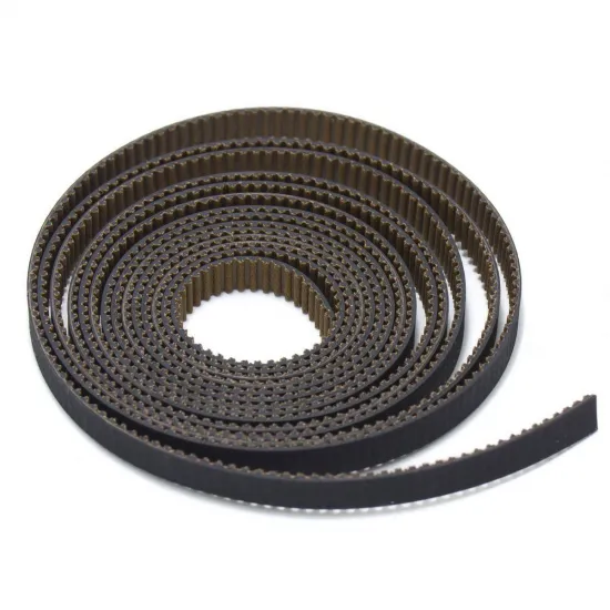 Correa dentada GT2 antidesgaste de 6 mm reforzada con fibra de vidrio, 1 m