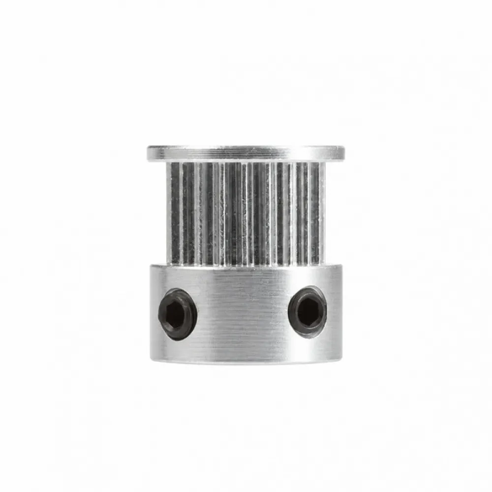 Mellow GT2 20-tooth drive pulley for 6 mm belt, front view