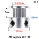 Polea motriz Mellow 1,5GT 21T para correa de 6 mm · eje 5 mm