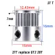Polea motriz Mellow 1,5GT 27T para correa de 6 mm · eje 5 mm