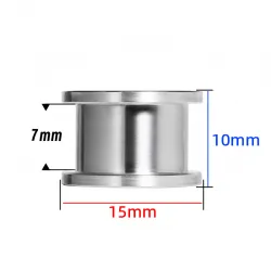 Polea loca lisa Mellow para correa de 6 mm – Doble rodamiento y núcleo de latón